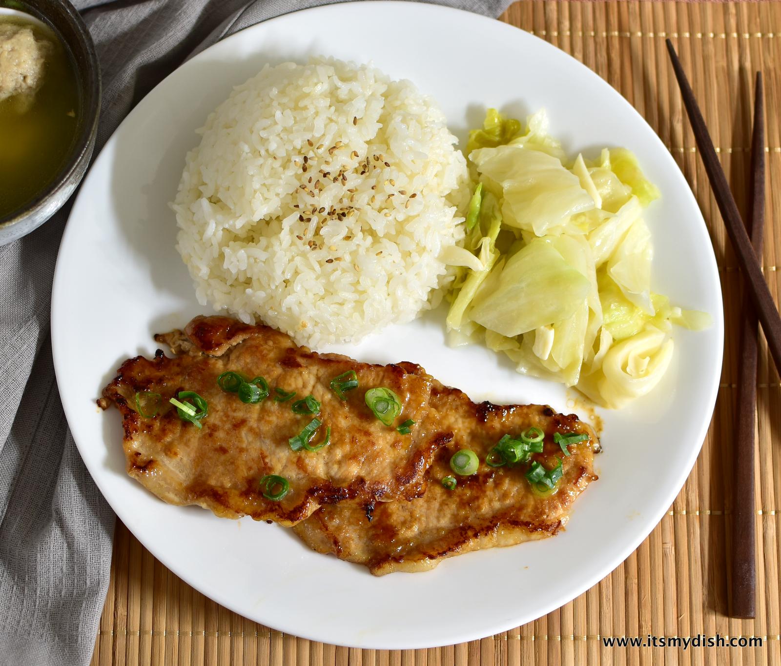 Taiwanese Pan-Fried Pork Chop Rice - It's My Dish