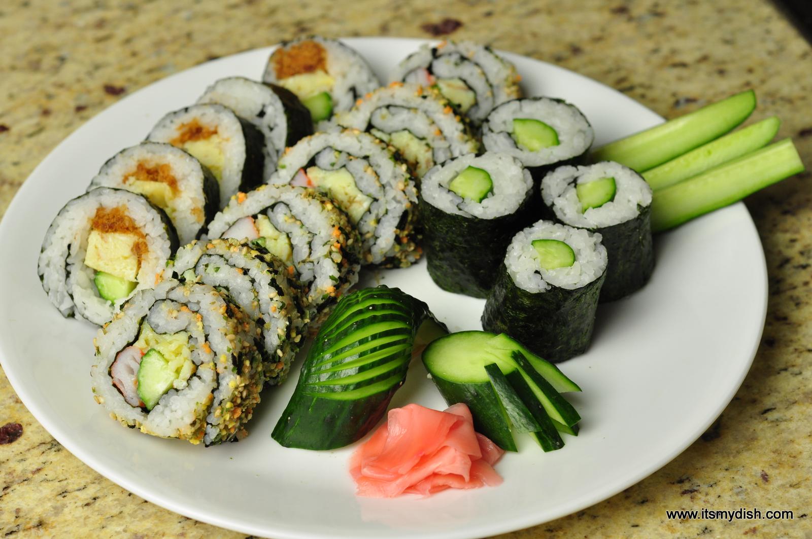 How to make sushi rolls - It's My Dish