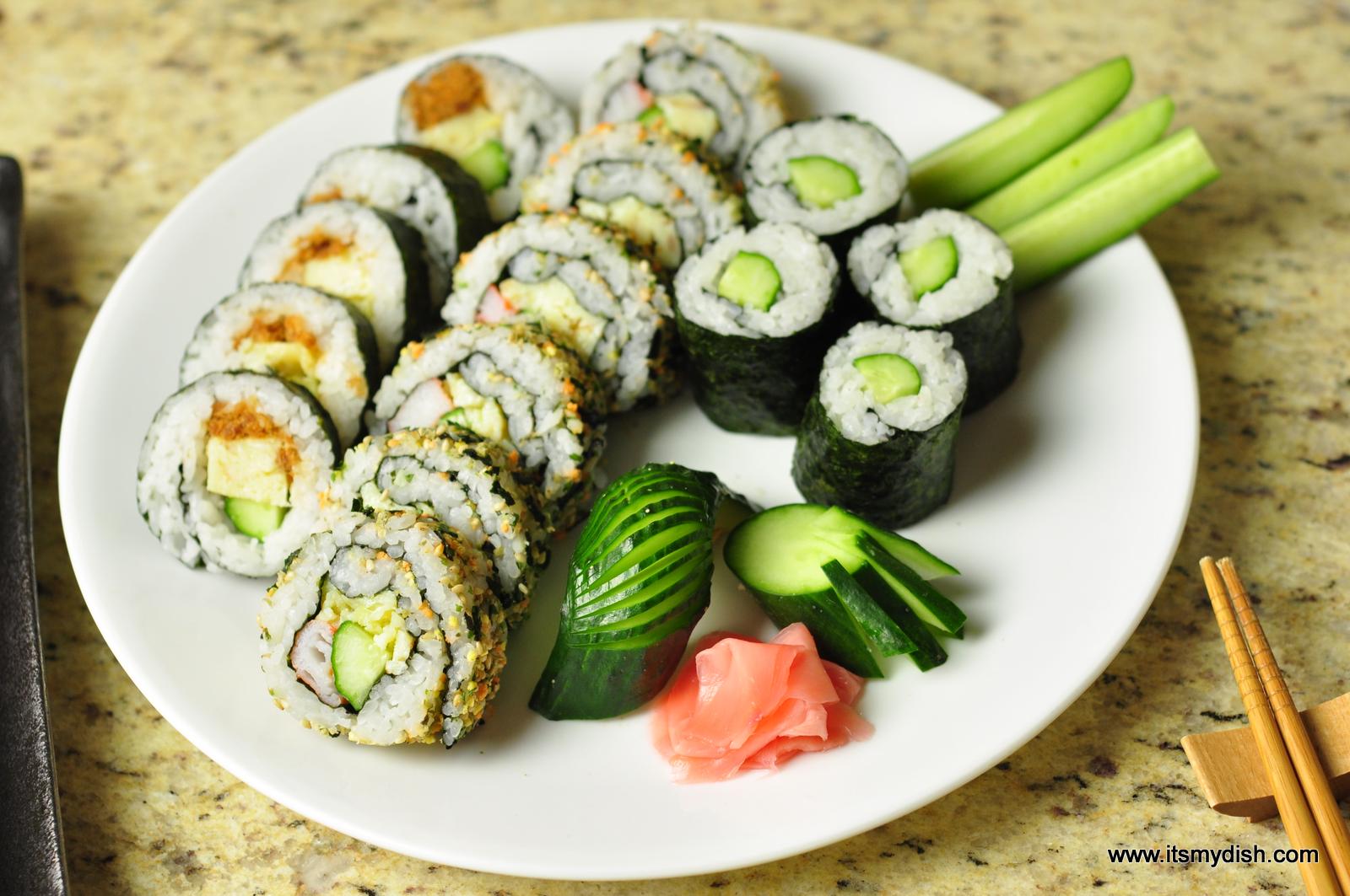 How to make sushi rolls - It's My Dish